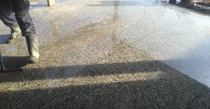Terrazzo laying and polishing project in Kibuli