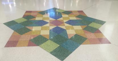A sample of our decorative terrazzo work