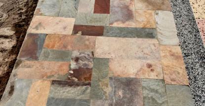 Stone work at the Pearl Marinas in Garuga